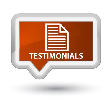 Referansları (sayfa simgesi) asal kahverengi banner buton