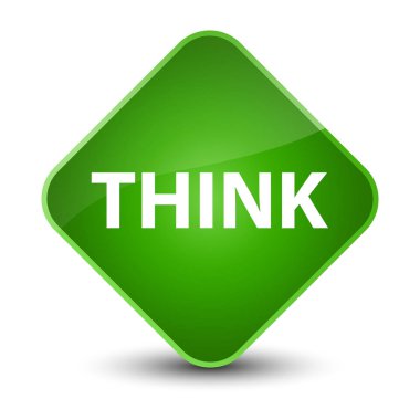 Zarif yeşil elmas düğmesini düşünüyorum