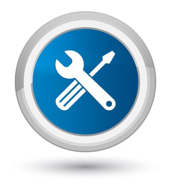 Araçlar simgesi baş mavi yuvarlak düğmesi