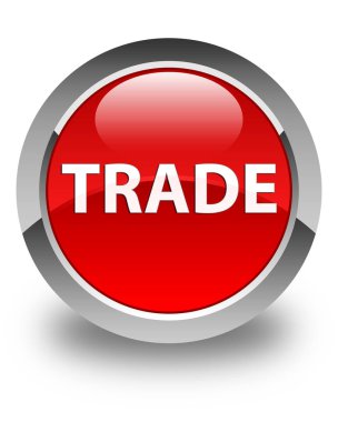 Ticaret parlak düğme kırmızı