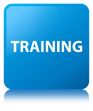 Camgöbeği mavi kare düğme eğitimi