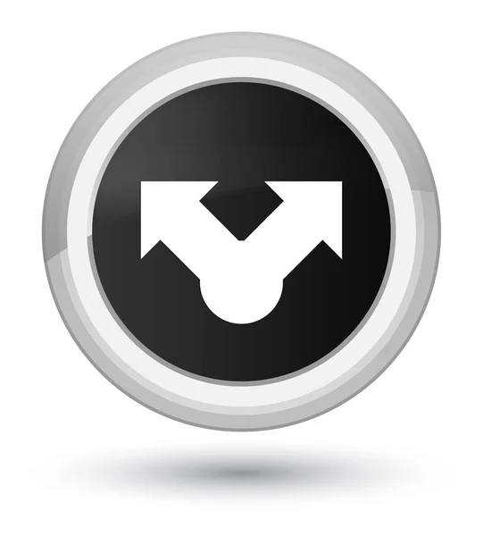 Share icon prime black round button — Stock Photo, Image