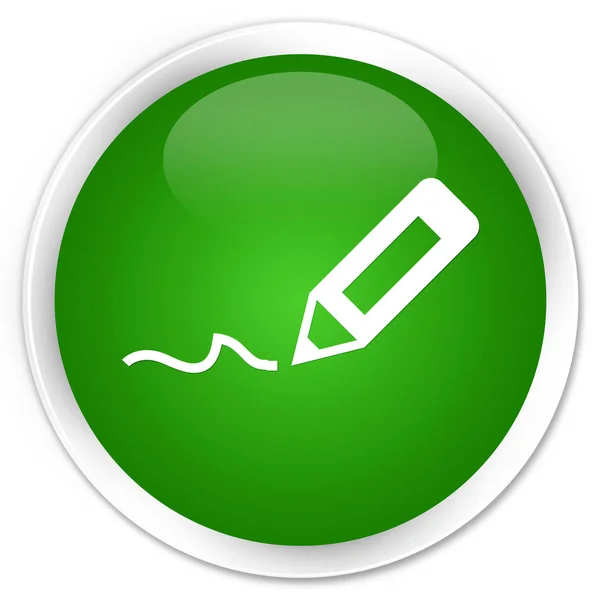 Zarejestruj się ikona premium zielony okrągły przycisk — Zdjęcie stockowe