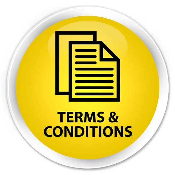 Terms and conditions (pages icon) premium yellow round button