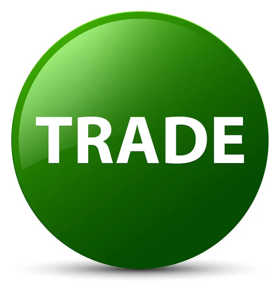Comercio verde botón redondo — Foto de Stock