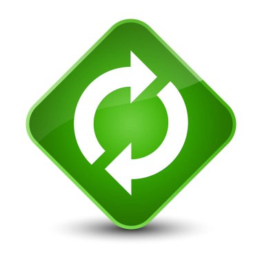 Güncelleştirme kutsal kişilerin resmi zarif yeşil elmas düğme