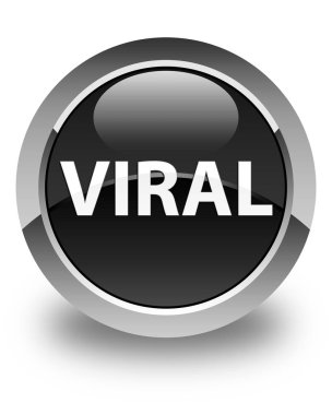 Viral parlak siyah yuvarlak düğme