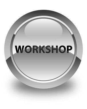 Atölye parlak beyaz yuvarlak düğme