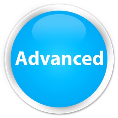 Gelişmiş premium camgöbeği mavi yuvarlak düğmesi