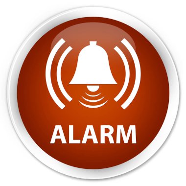 Alarm (zil simgesini) sigorta primi kahverengi yuvarlak düğmesi
