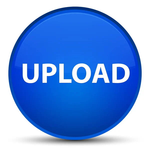Upload special blue round button — Stock Photo, Image