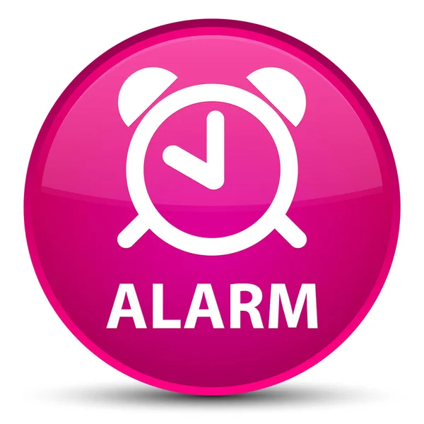 Alarma especial botón redondo rosa —  Fotos de Stock