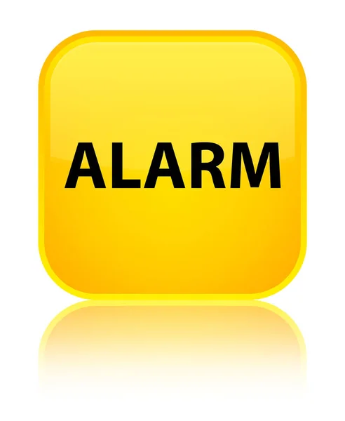 Alarme botão quadrado amarelo especial — Fotografia de Stock