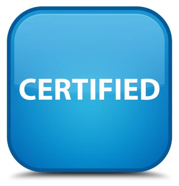 Özel mavi mavi kare düğme sertifikalı