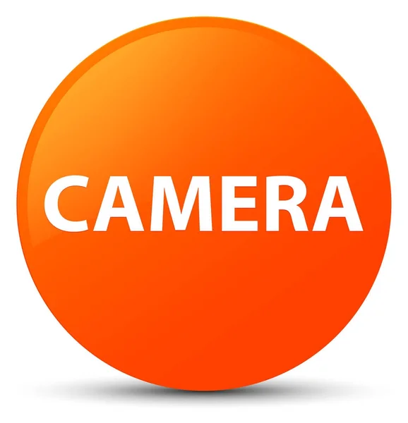 Kamera orange runde Taste — Stockfoto