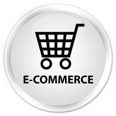 E-ticaret sigorta primi beyaz yuvarlak düğmesi