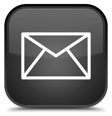E-posta kutsal kişilerin resmi özel siyah kare düğme