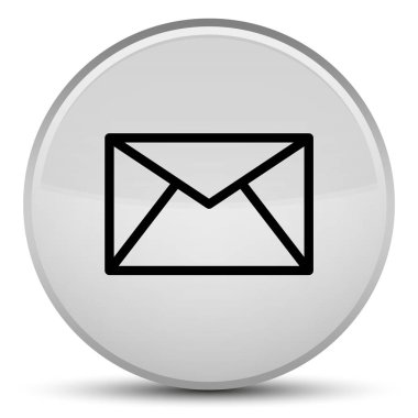 E-posta kutsal kişilerin resmi özel beyaz yuvarlak düğme