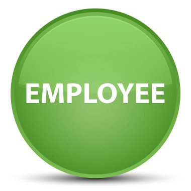 Çalışan özel yumuşak yeşil yuvarlak düğmesini