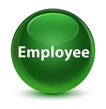 Çalışan cam gibi yumuşak yeşil yuvarlak düğmesini