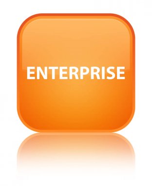 Kurumsal özel turuncu kare düğme