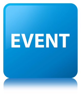 Olay camgöbeği mavi kare düğme