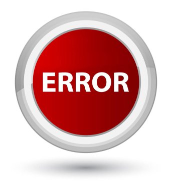 Hata baş kırmızı yuvarlak düğmesi