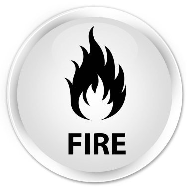 Yangın sigorta primi beyaz yuvarlak düğmesi