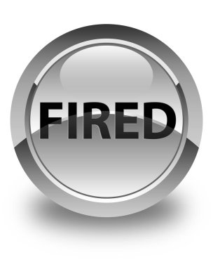 Parlak beyaz yuvarlak düğme ateş