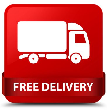 Ücretsiz teslimat kırmızı kare düğmesini kırmızı kurdele orta