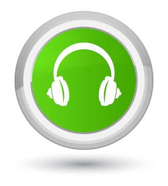 Kulaklık kutsal kişilerin resmi asal yumuşak yeşil yuvarlak düğme