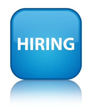 Özel mavi mavi kare düğme işe