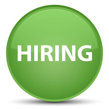 İşe özel yumuşak yeşil yuvarlak düğmesi