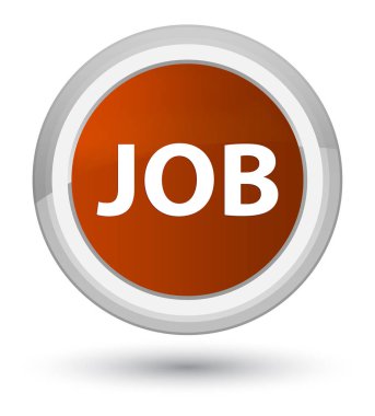 İş Başbakan kahverengi düğme yuvarlak