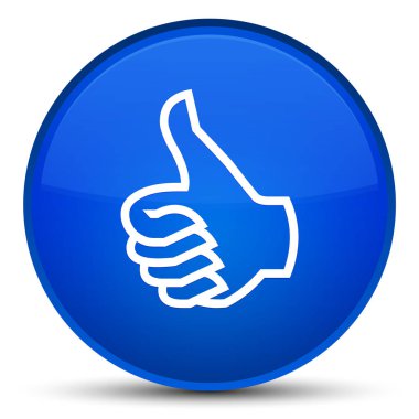 Simgesi gibi özel mavi yuvarlak düğmesi