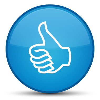 Simgesi gibi özel mavi mavi yuvarlak düğmesi