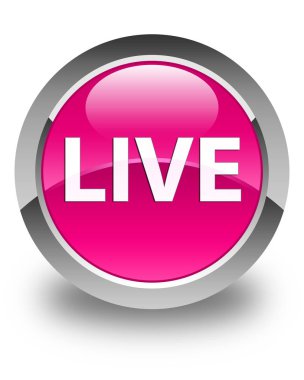 Canlı parlak pembe yuvarlak düğme