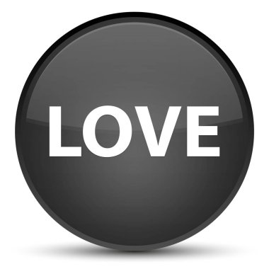 Sevgi özel siyah yuvarlak düğmesi