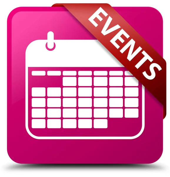 Events (calendar icon) pink square button red ribbon in corner