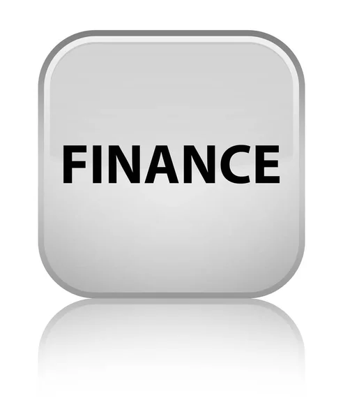 Finance special white square button — Stock Photo, Image