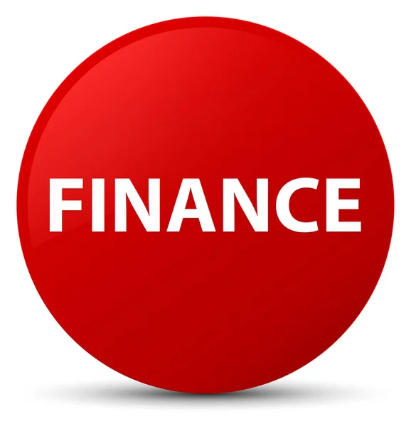 Finance red round button — Stock Photo, Image