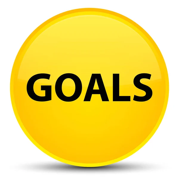 Objectivos botão redondo amarelo especial — Fotografia de Stock