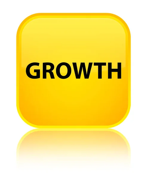 Buton pătrat galben special de creștere — Fotografie, imagine de stoc