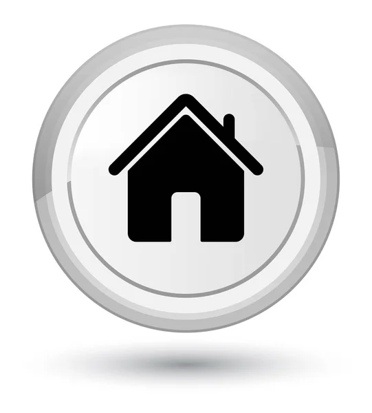 Home icon prime white round button — Stock Photo, Image