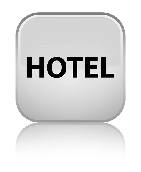 Hotel specjalny przycisk biały kwadrat — Zdjęcie stockowe