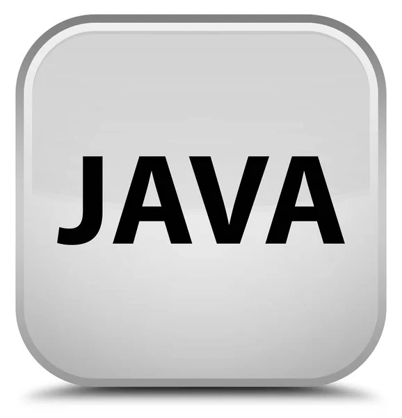 Java 特別な白い正方形ボタン — ストック写真