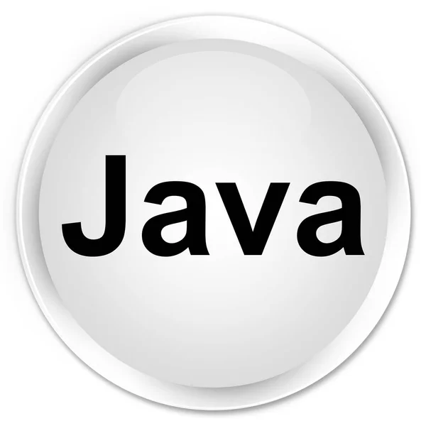 Java premium hvit rund knapp – stockfoto