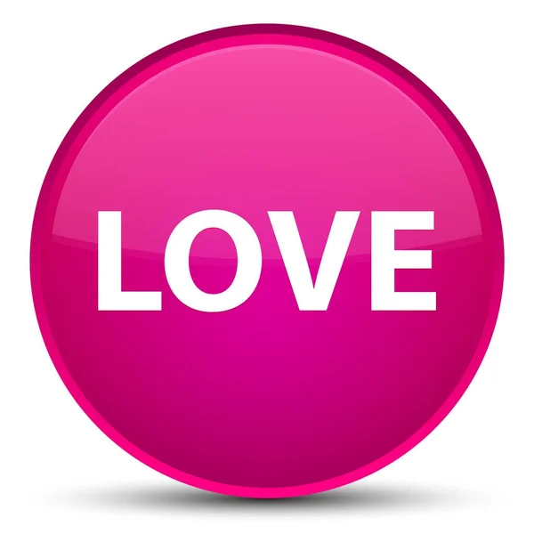 Love special pink round button — Stock Photo, Image