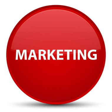 Pazarlama özel kırmızı yuvarlak düğmesi