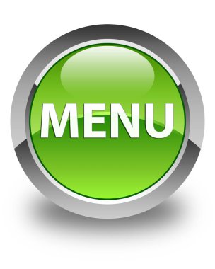 Menü parlak yeşil yuvarlak düğme